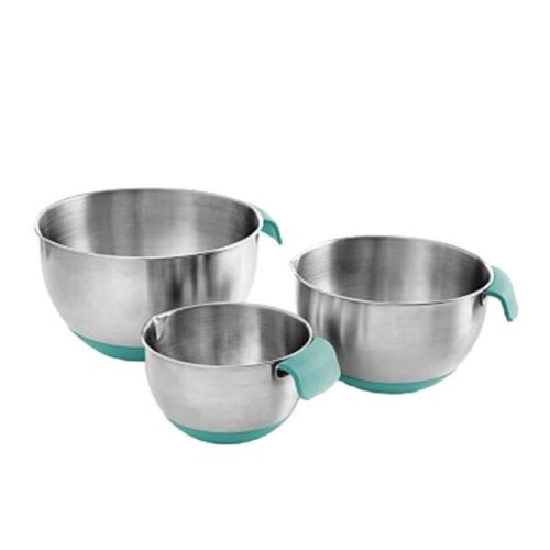 Set de Bowls de acero x3 Aqua